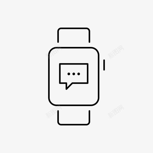 applewatch消息applewatch评论图标svg_新图网 https://ixintu.com applewatch applewatch消息 屏幕 设备 评论