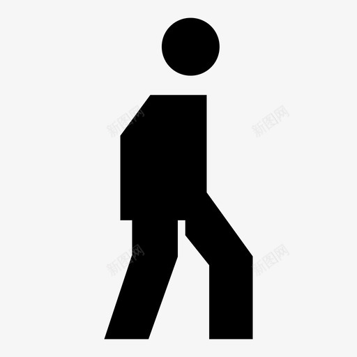走路的人男的人图标svg_新图网 https://ixintu.com 人 男的 走路的人