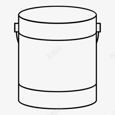 油漆罐设备房屋图标图标