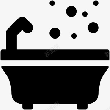 浴缸芬兰浴桑拿图标图标