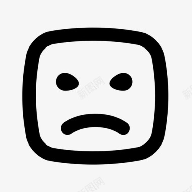 情绪愤怒微笑图标图标