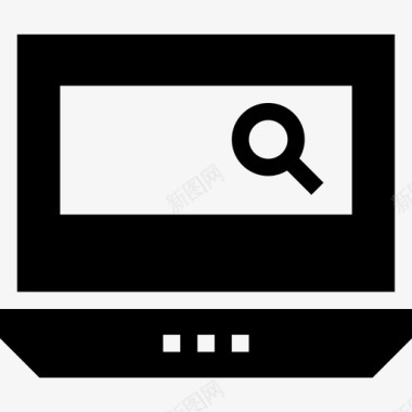 电脑搜索笔记本电脑屏幕图标图标
