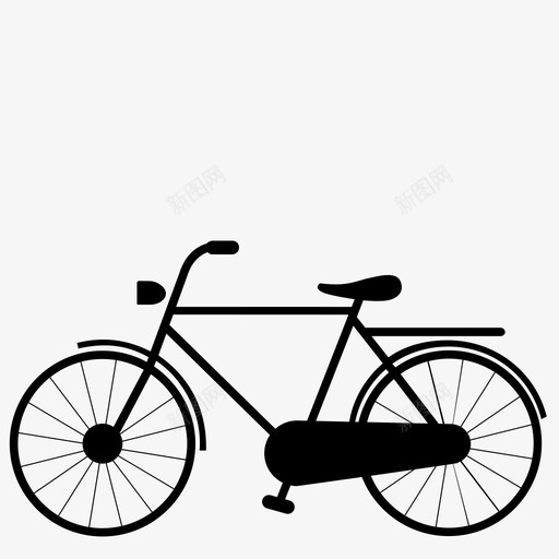 自行车交通工具荷兰自行车图标svg_新图网 https://ixintu.com 交通工具 自行车 荷兰自行车