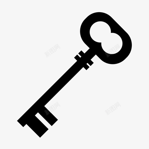 钥匙房门钥匙锁图标svg_新图网 https://ixintu.com 开 开锁 房门钥匙 钥匙 锁