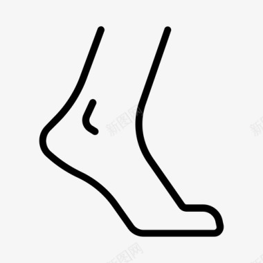 脚脚踝脚跟图标图标