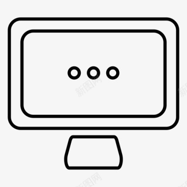 桌面电脑互联网图标图标