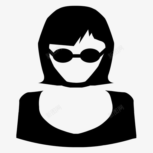 个人资料女性女士图标svg_新图网 https://ixintu.com 个人资料 头像 女士 女性 用户