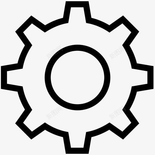 选项齿轮修理图标svg_新图网 https://ixintu.com ios网络用户界面线图标 修理 选项 齿轮