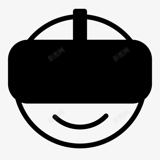 vr护目镜ar游戏图标svg_新图网 https://ixintu.com ar vr护目镜 游戏 现实 虚拟