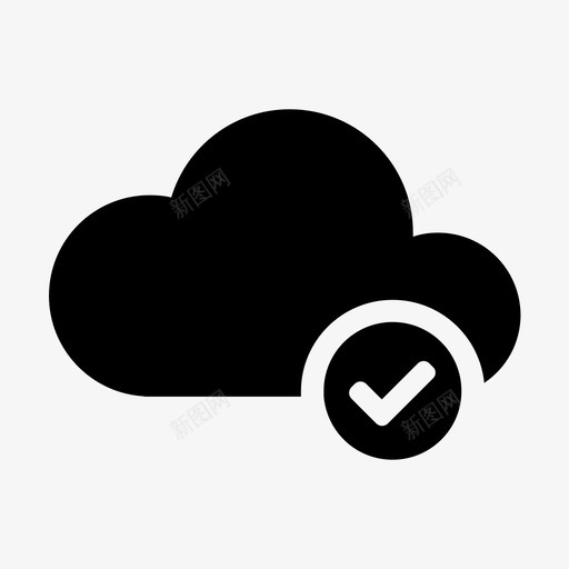 云计算检查对图标svg_新图网 https://ixintu.com 云计算 对 检查 验证