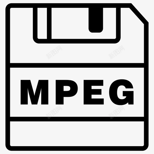 保存mpeg文件保存图标svg_新图网 https://ixintu.com mpeg扩展名 保存mpeg 保存图标 文件