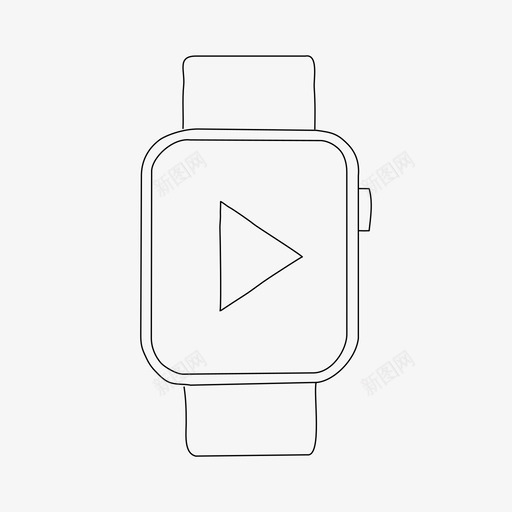 applewatch播放按钮applewatch设备图标svg_新图网 https://ixintu.com applewatch applewatch播放按钮 媒体 屏幕 播放按钮 设备