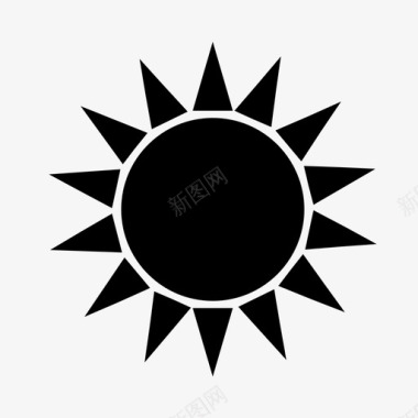 太阳烈日阳光图标图标