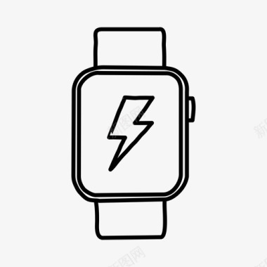 苹果手表闪电苹果手表设备图标图标