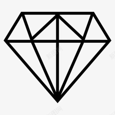 钻石水晶红宝石图标图标