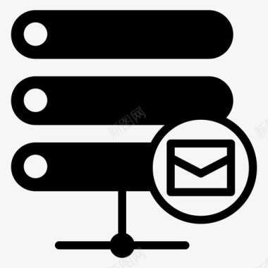 邮件服务器聊天服务器电子邮件图标图标