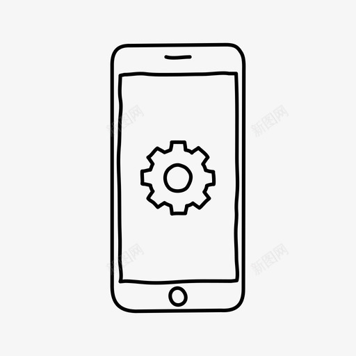 iphone设置设备屏幕图标svg_新图网 https://ixintu.com iphone设置 屏幕 设备