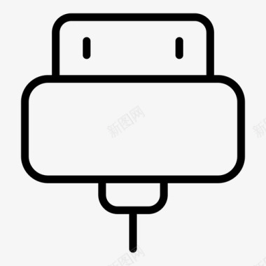 充电器插头电缆iphone图标图标