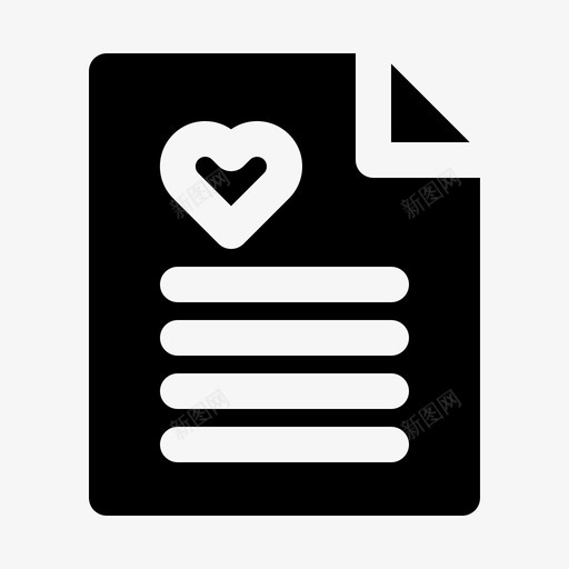 情书婚姻婚礼图标svg_新图网 https://ixintu.com 婚姻 婚礼 情书