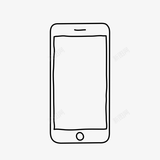 iphone设备ios图标svg_新图网 https://ixintu.com ios iphone 屏幕 智能手机 设备