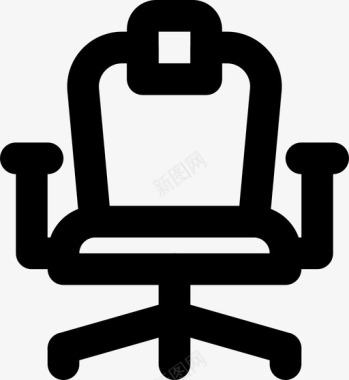 办公椅商务办公桌图标图标