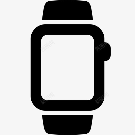 苹果手表设备屏幕图标svg_新图网 https://ixintu.com 屏幕 时间 美味的苹果设备字形 苹果手表 设备