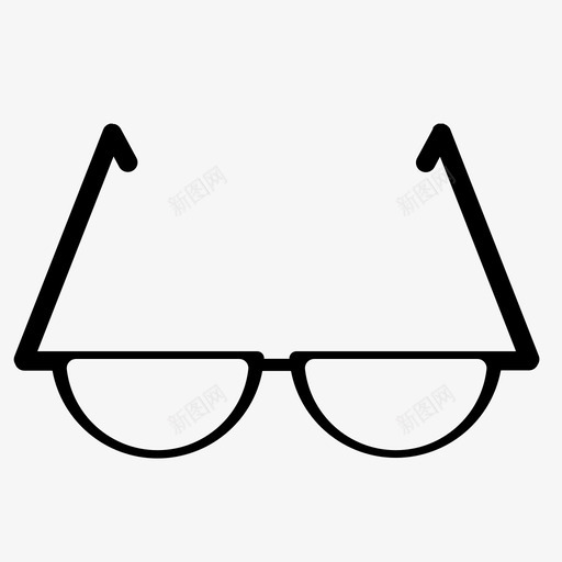 采购产品眼镜时尚阅读眼镜图标svg_新图网 https://ixintu.com 时尚 男式眼镜 规格 采购产品眼镜 阅读眼镜