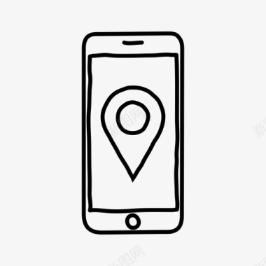 iphone地图识别码设备方向图标图标