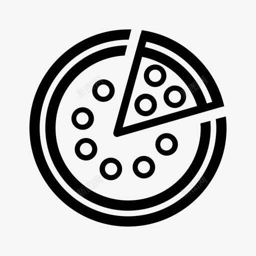披萨快餐意大利香肠披萨图标svg_新图网 https://ixintu.com 快餐 意大利香肠披萨 披萨 披萨片 披萨轮