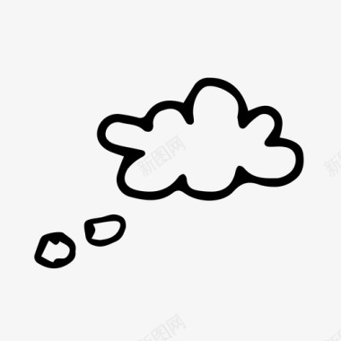 思想云想法天气图标图标