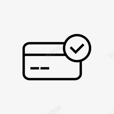 接受信用卡信用卡图标图标