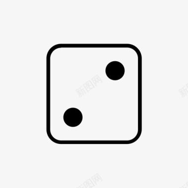 掷骰子游戏运气图标图标
