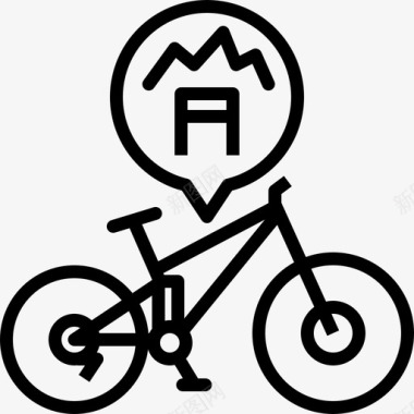 自由行自行车赛自行车手锦标赛图标图标
