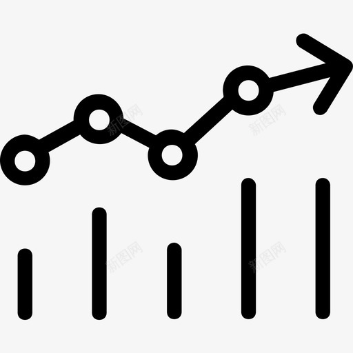图表分析条形图图标svg_新图网 https://ixintu.com 分析 图表 增长 数字营销 条形图