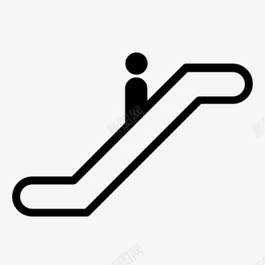 自动扶梯楼梯交通工具图标图标