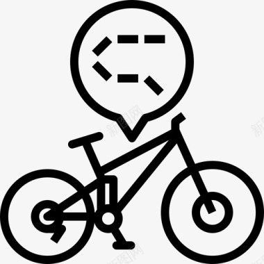 免费自行车链自行车手山地自行车图标图标
