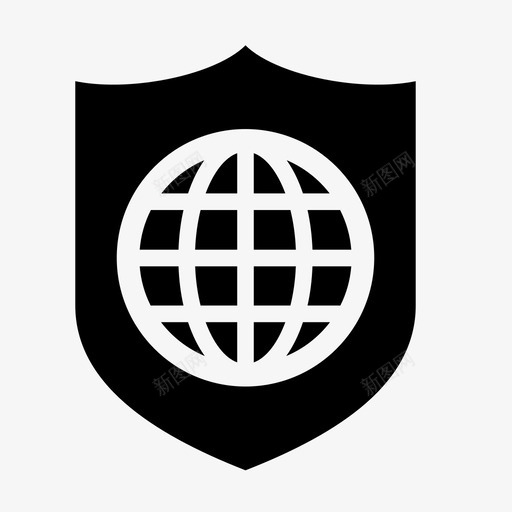 世界保险全球安全图标svg_新图网 https://ixintu.com 世界保险 全球 安保 安全