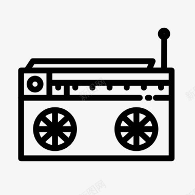 调频收音机调幅音乐图标图标