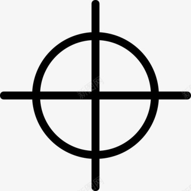 焦点目标交叉线图标图标
