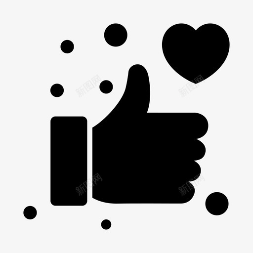 喜欢爱竖起大拇指图标svg_新图网 https://ixintu.com 喜欢 太棒了 爱 竖起大拇指