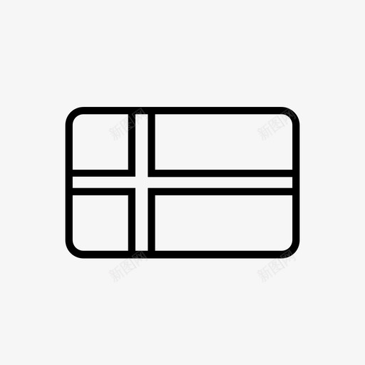 丹麦国家十字架图标svg_新图网 https://ixintu.com 丹麦 主权 十字架 国家 旗帜