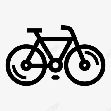 自行车城市自行车运动图标图标