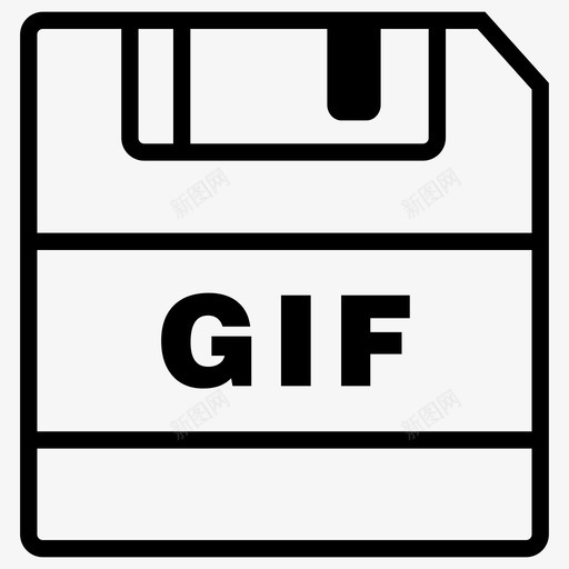 保存gif文件gif扩展名图标svg_新图网 https://ixintu.com gif扩展名 保存gif 保存图标 文件