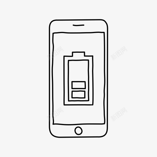 iphone电池设备功率等级图标svg_新图网 https://ixintu.com iphone电池 功率等级 屏幕 设备