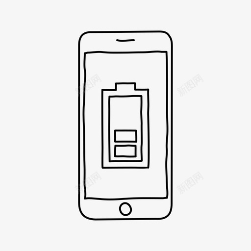 iphone电池设备功率等级图标svg_新图网 https://ixintu.com iphone电池 功率等级 屏幕 设备