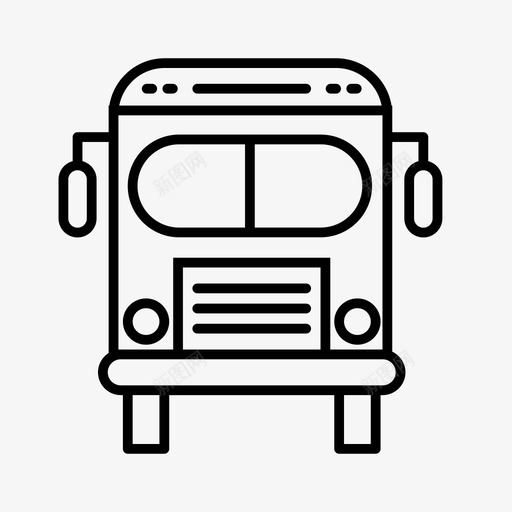 公共汽车交通工具旅行图标svg_新图网 https://ixintu.com 交通工具 公共汽车 学习教育 旅行 车辆