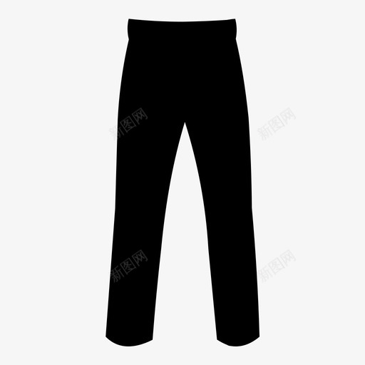 裤子衣服牛仔裤图标svg_新图网 https://ixintu.com 牛仔裤 穿的 衣服 裤子 长的