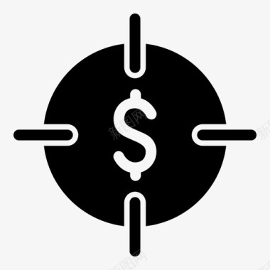 美元货币目标图标图标