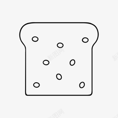 烤面包早餐食物图标图标