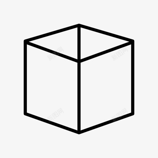 立方盒纸箱包装图标svg_新图网 https://ixintu.com 包装 包裹 立方盒 纸箱